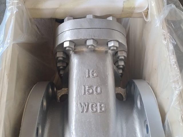 Válvula de compuerta 16" #150, A-216 WCB, cuña flexible